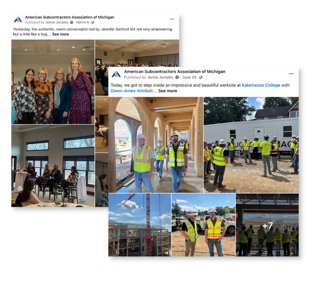 Event and experience social media content somersault created for a client.
