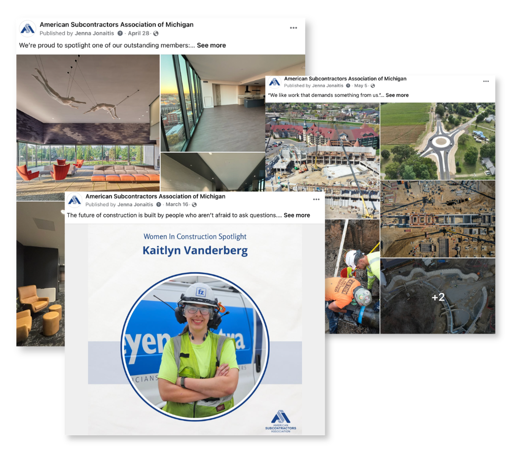 People and company highlight social media content somersault created for a client.